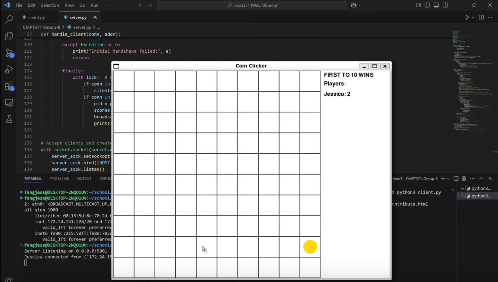 Project 3 screenshot